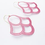 Boho Scallop earrings in Pink