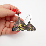 Midi Moth earrings in Sheep Moth