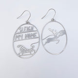 Sleigh My Name earrings in Silver