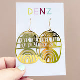 Somewhere Over The Rainbow earrings in Gold