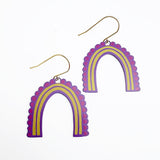 Midi Spring Shape earrings #3 in Purple/Pink/Yellow