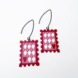 Midi Stamp earrings in Diamonds