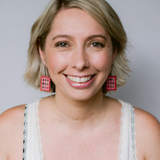 Midi Stamp earrings in Diamonds