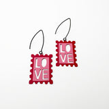 Midi Stamp earrings in LOVE