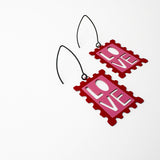 Midi Stamp earrings in LOVE