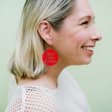 Sweet Baby Cheeses earrings in Red