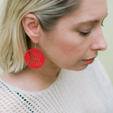 Sweet Baby Cheeses earrings in Red