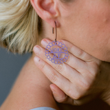 Midi Woke AF earrings in Purple