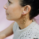 Wombat earrings in Gold