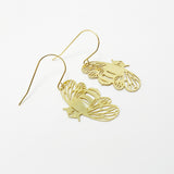 Mini Bee Dangles in Gold