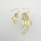 Mini Bee Dangles in Gold