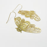 Bee earrings in Gold