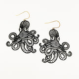 Octopus Dangles in Black